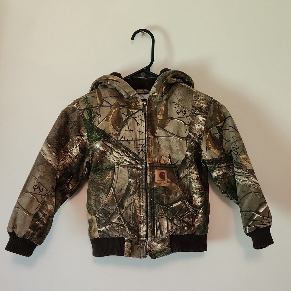 Kids XXS 4-5 Carhartt Camouflage Hooded Jacket